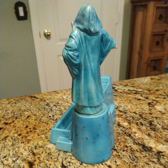 BLUE GANDOLF WIZARD CARD HOLDER CERAMIC WIZARDS FANTASY MYSTICAL Signed - Picture 6 of 12